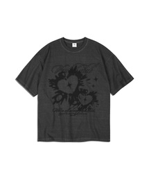 ハートクラブ ピグメント半袖Tシャツ