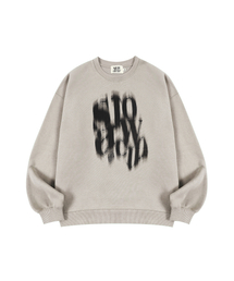 SLOWACID | ブラーリーロゴスウェットシャツ[ウォームグレー](スウェット)