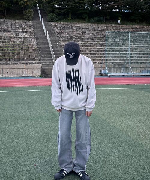 SLOWACID（スローアシッド）の「ブラーリーロゴスウェットシャツ[ウォームグレー]（スウェット・レディース・その他・S/M/L/XL）」の7枚目の写真