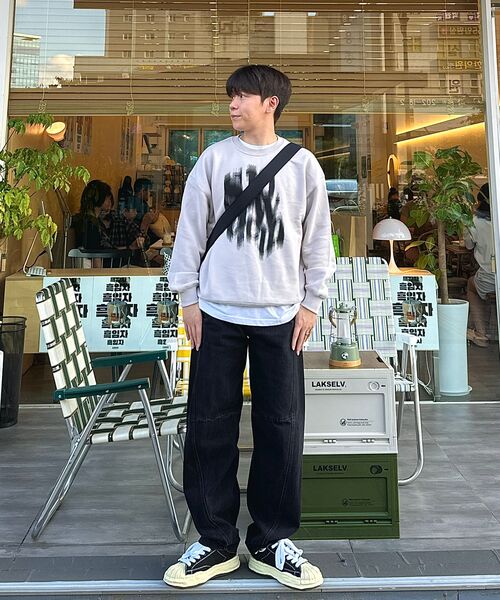 SLOWACID（スローアシッド）の「ブラーリーロゴスウェットシャツ[ウォームグレー]（スウェット・レディース・その他・S/M/L/XL）」の9枚目の写真