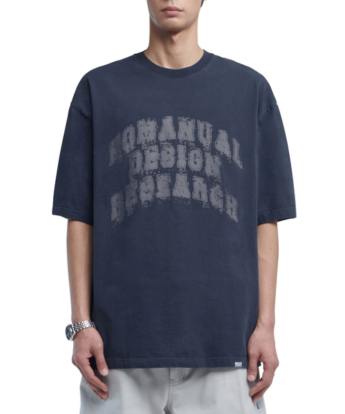 NOMANUAL（NOMANUAL）の「OVERDYED D.A.L T-SHIRT - WASHED NAVY（Tシャツ/カットソー・メンズ・その他・S/M/L/XL）」の2枚目の写真