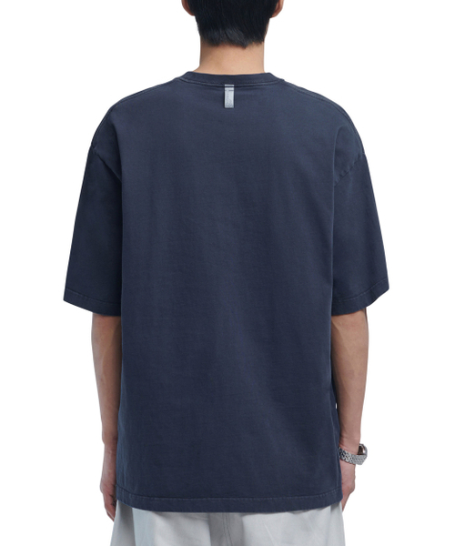 NOMANUAL（NOMANUAL）の「OVERDYED D.A.L T-SHIRT - WASHED NAVY（Tシャツ/カットソー・メンズ・その他・S/M/L/XL）」の3枚目の写真