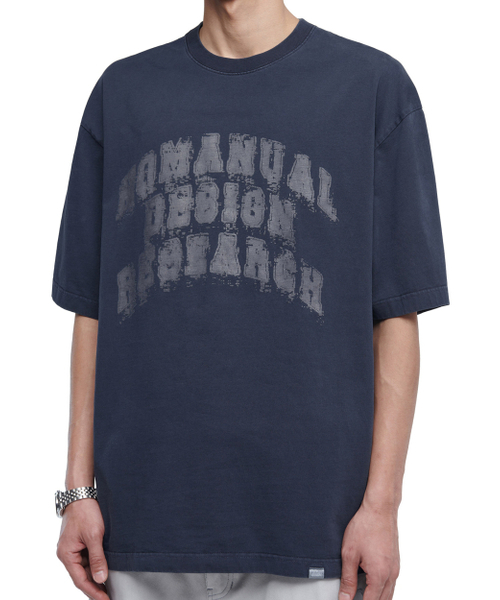 NOMANUAL（NOMANUAL）の「OVERDYED D.A.L T-SHIRT - WASHED NAVY（Tシャツ/カットソー・メンズ・その他・S/M/L/XL）」の5枚目の写真