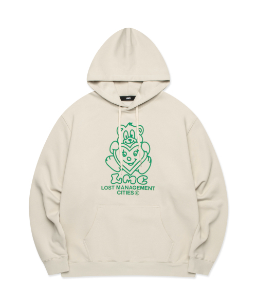 HEART BEAR HOODIE — худи песочного цвета