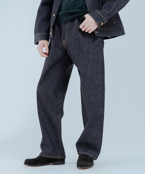 Lee（リー）の「Lee (リー) 別注 101*101-Z RIDERS RIGID デニムパンツ（デニムパンツ・メンズ・ネイビー/ブラウン・38/36/34/32/30）」の5枚目の写真