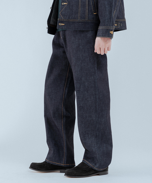 Lee（リー）の「Lee (リー) 別注 101*101-Z RIDERS RIGID デニムパンツ（デニムパンツ・メンズ・ネイビー/ブラウン・38/36/34/32/30）」の6枚目の写真