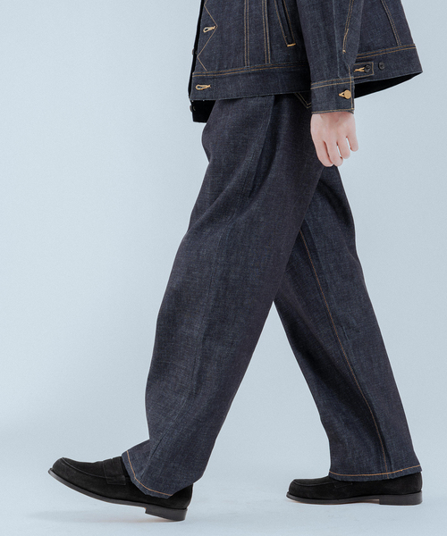 Lee（リー）の「Lee (リー) 別注 101*101-Z RIDERS RIGID デニムパンツ（デニムパンツ・メンズ・ネイビー/ブラウン・38/36/34/32/30）」の7枚目の写真