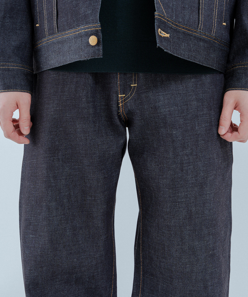 Lee（リー）の「Lee (リー) 別注 101*101-Z RIDERS RIGID デニムパンツ（デニムパンツ・メンズ・ネイビー/ブラウン・38/36/34/32/30）」の9枚目の写真