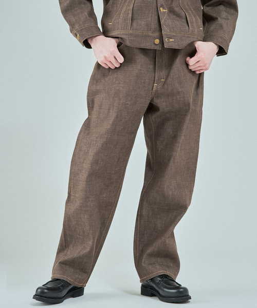 Lee（リー）の「Lee (リー) 別注 101*101-Z RIDERS RIGID デニムパンツ（デニムパンツ・メンズ・ネイビー/ブラウン・38/36/34/32/30）」の15枚目の写真