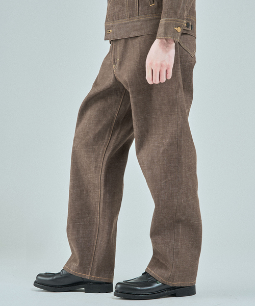 Lee（リー）の「Lee (リー) 別注 101*101-Z RIDERS RIGID デニムパンツ（デニムパンツ・メンズ・ネイビー/ブラウン・38/36/34/32/30）」の17枚目の写真