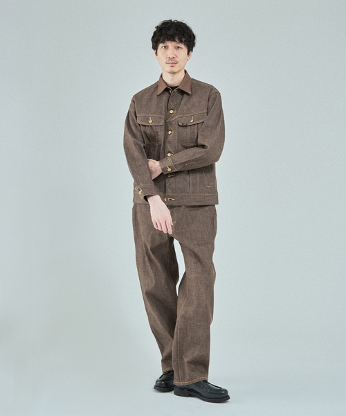 Lee（リー）の「Lee (リー) 別注 101*101-Z RIDERS RIGID デニムパンツ（デニムパンツ・メンズ・ネイビー/ブラウン・38/36/34/32/30）」の22枚目の写真