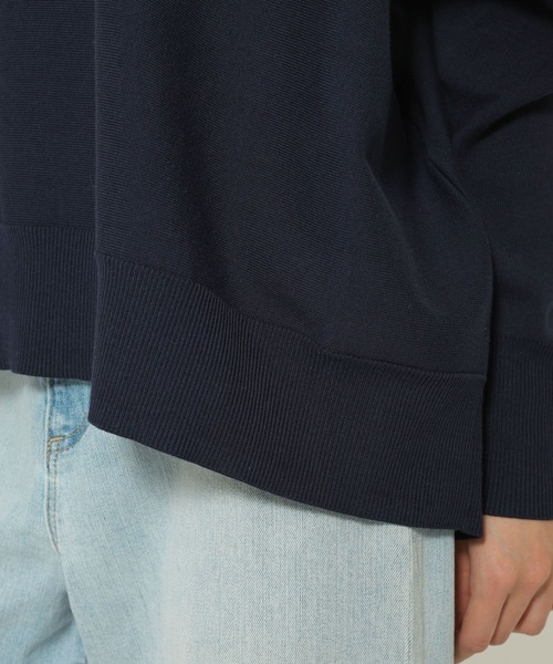 BARNYARDSTORM（バンヤードストーム）の「BARNYARDSTORM / ソフトVネックボリュームニット【WB限定カラー】（ニット/セーター・レディース・ライトブルー/オレンジ/イエロー/ネイビー/グリーン/ホワイト・FREE）」の14枚目の写真