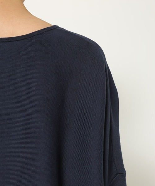 BARNYARDSTORM（バンヤードストーム）の「BARNYARDSTORM / ソフトVネックボリュームニット【WB限定カラー】（ニット/セーター・レディース・ライトブルー/オレンジ/イエロー/ネイビー/グリーン/ホワイト・FREE）」の11枚目の写真