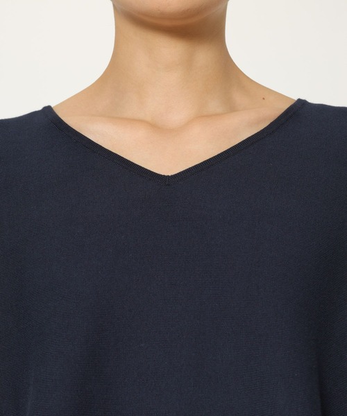 BARNYARDSTORM（バンヤードストーム）の「BARNYARDSTORM / ソフトVネックボリュームニット【WB限定カラー】（ニット/セーター・レディース・ライトブルー/オレンジ/イエロー/ネイビー/グリーン/ホワイト・FREE）」の9枚目の写真