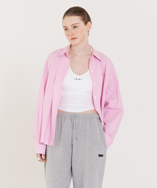 INJIACTIVE(インジアクティブ)の「クラシックコットンシャツ ピンク(シャツ/ブラウス・レディース・その他・ONE SIZE)」の4枚目の写真
