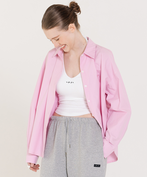 INJIACTIVE(インジアクティブ)の「クラシックコットンシャツ ピンク(シャツ/ブラウス・レディース・その他・ONE SIZE)」の5枚目の写真
