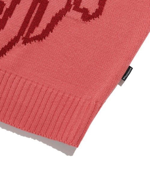 NICE GHOST CLUB(ナイスゴーストクラブ)の「MONSTER TEETH LOGO KNIT_PINK(NG2ESUK600A)(ニット/セーター・レディース・ピンク・M/S/L)」の6枚目の写真