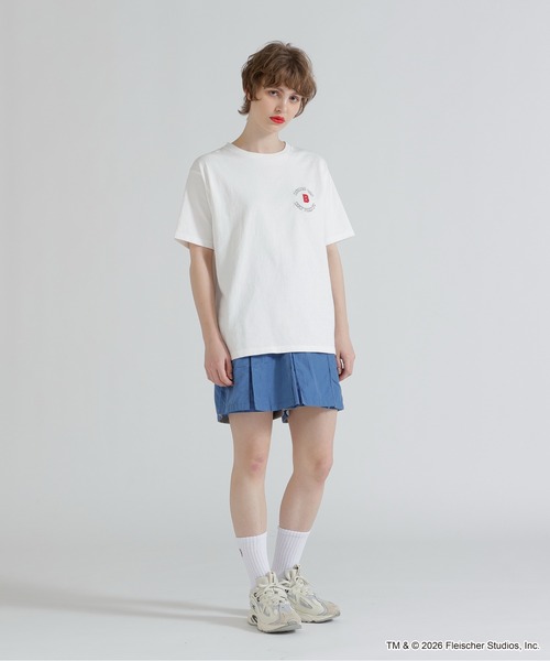 BETTY BOOP(ベティ・ブープ)の「《AVIREX × Betty Boop》VARSITY LOGO S/S T-SHIRT(Tシャツ/カットソー・レディース・オフホワイト/ブラック・F)」の10枚目の写真