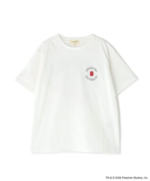 BETTY BOOP(ベティ・ブープ)の「《AVIREX × Betty Boop》VARSITY LOGO S/S T-SHIRT(Tシャツ/カットソー・レディース・オフホワイト/ブラック・F)」の18枚目の写真