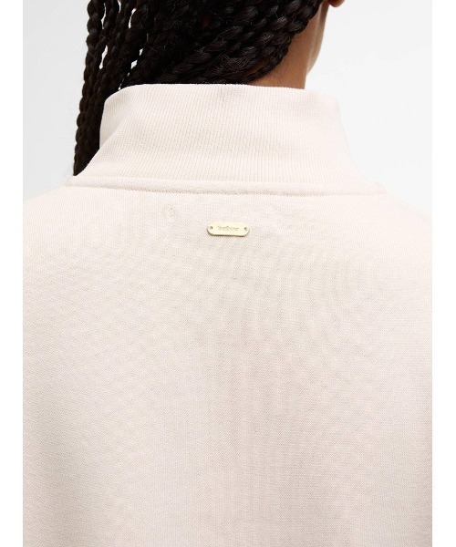 Barbour（バブアー）の「Sara ハーフジップ 刺繍ロゴ スウェット（レディース）（スウェット・レディース・ネイビー/ライトベージュ・10/8）」の7枚目の写真