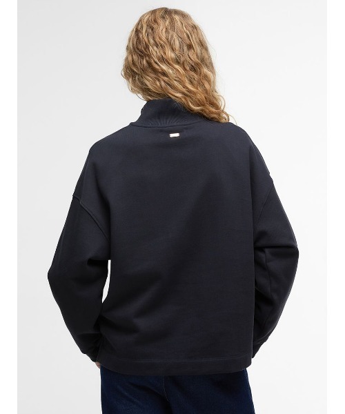 Barbour（バブアー）の「Sara ハーフジップ 刺繍ロゴ スウェット（レディース）（スウェット・レディース・ネイビー/ライトベージュ・10/8）」の10枚目の写真