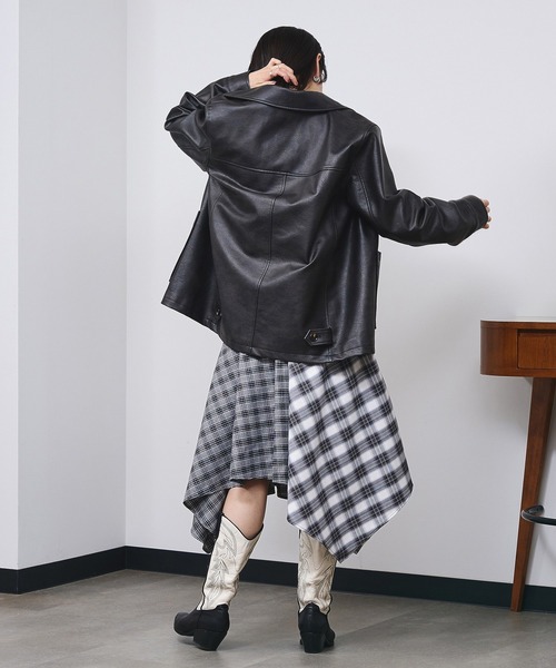 ROSE BUD(ローズバッド)の「MIXED CHECK DRESS(ワンピース・レディース・ブラック/ベージュ・ONE SIZE)」の11枚目の写真
