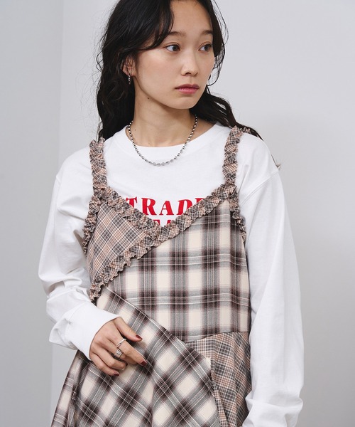 ROSE BUD(ローズバッド)の「MIXED CHECK DRESS(ワンピース・レディース・ブラック/ベージュ・ONE SIZE)」の20枚目の写真
