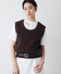 THE PAUSE | 【THE PAUSE】両畦ノースリーブニット(ニット/セーター)