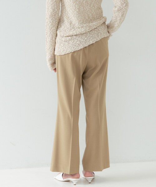 GALLEST(ギャレスト)の「Comfy SET UP|ストレートフレアパンツ【セットアップ対応/通勤/カセット服】(その他パンツ・レディース・ブラック/ダークグレー/キャメル/ライトブルー・40/38/36/34)」の15枚目の写真