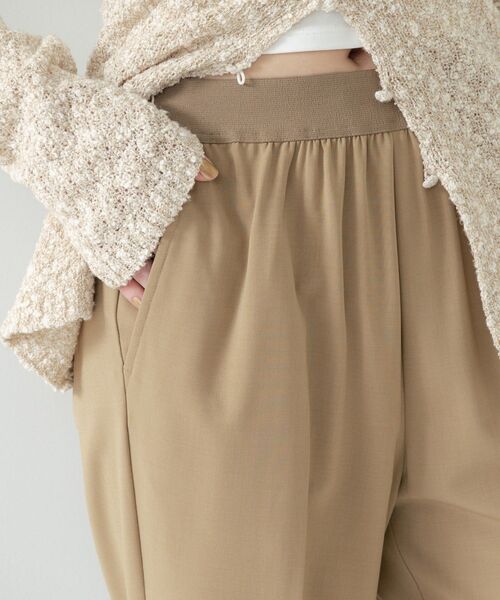 GALLEST(ギャレスト)の「Comfy SET UP|ストレートフレアパンツ【セットアップ対応/通勤/カセット服】(その他パンツ・レディース・ブラック/ダークグレー/キャメル/ライトブルー・40/38/36/34)」の13枚目の写真