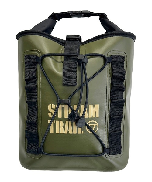 STREAM TRAIL(ストリームトレイル)の「BK CENTER BAG バイクセンター バッグ(ショルダーバッグ・メンズ・オリーブドラブ/ブラック・FREE)」の4枚目の写真