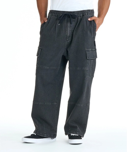 DC SHOES(ディーシーシューズ)の「DC SHOES メンズ 26 SUPERWIDE CARGO PANT カーゴパンツ 【2026年春夏モデル】/ドローコード付きツータックボトムス(その他パンツ・メンズ・ブルー/ブラック/ブラック系その他6/ブルー系その他/ブラック系その他/ライトインディゴブルー/グレー系その他2/ミント・X-LARGE/LARGE/MEDIUM/SMALL)」の3枚目の写真