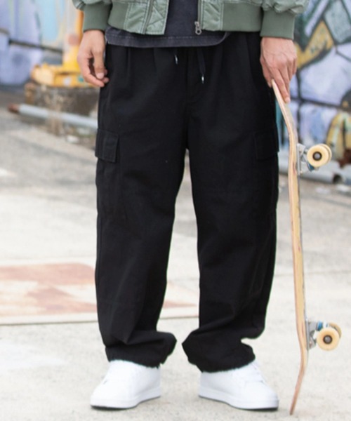 DC SHOES(ディーシーシューズ)の「DC SHOES メンズ 26 SUPERWIDE CARGO PANT カーゴパンツ 【2026年春夏モデル】/ドローコード付きツータックボトムス(その他パンツ・メンズ・ブルー/ブラック/ブラック系その他6/ブルー系その他/ブラック系その他/ライトインディゴブルー/グレー系その他2/ミント・X-LARGE/LARGE/MEDIUM/SMALL)」の2枚目の写真