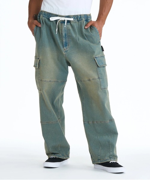 DC SHOES(ディーシーシューズ)の「DC SHOES メンズ 26 SUPERWIDE CARGO PANT カーゴパンツ 【2026年春夏モデル】/ドローコード付きツータックボトムス(その他パンツ・メンズ・ブルー/ブラック/ブラック系その他6/ブルー系その他/ブラック系その他/ライトインディゴブルー/グレー系その他2/ミント・X-LARGE/LARGE/MEDIUM/SMALL)」の20枚目の写真