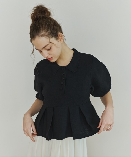 OLUN（オルン）の「peplum knit tops/ペプラムニットトップス（ニット
