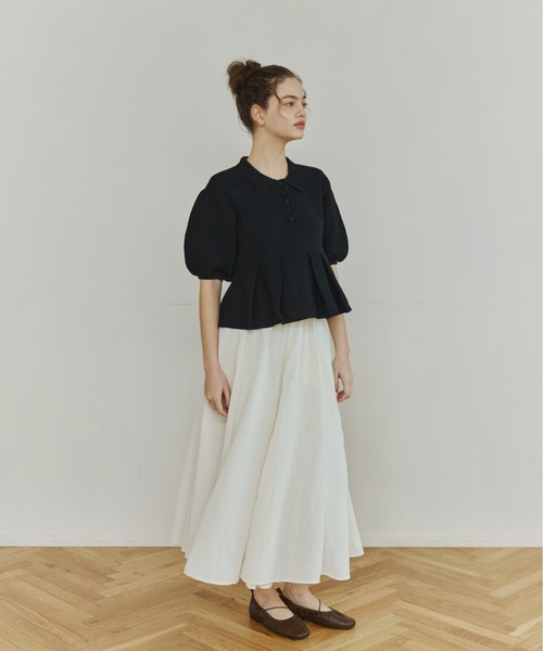 OLUN（オルン）の「peplum knit tops/ペプラムニットトップス（ニット