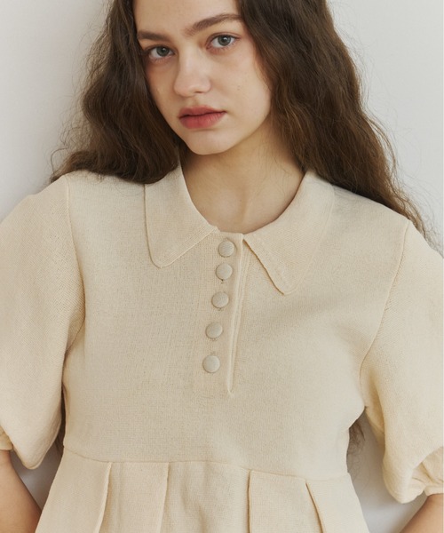 OLUN（オルン）の「peplum knit tops/ペプラムニットトップス（ニット