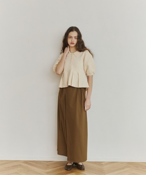 OLUN（オルン）の「peplum knit tops/ペプラムニットトップス（ニット
