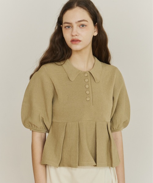 OLUN（オルン）の「peplum knit tops/ペプラムニットトップス（ニット