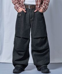 SEQUENZ（シークエンズ）の「※WEB限定 / セットアップ対応 / タックワイドデニムパンツ / sqnz tucked denim pants（その他パンツ）」