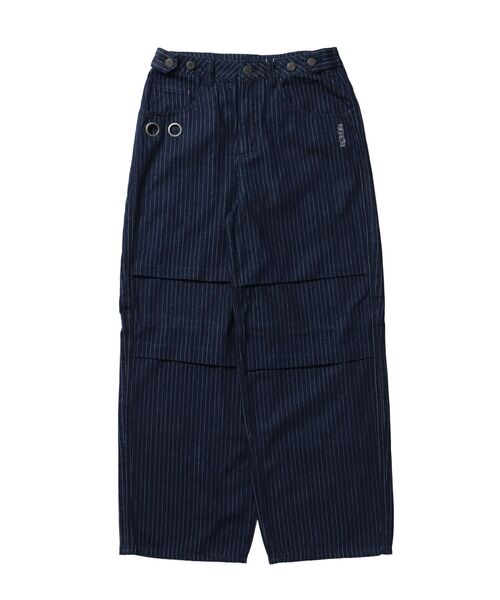 SEQUENZ(シークエンズ)の「※WEB限定 / セットアップ対応 / タックワイドデニムパンツ / sqnz tucked denim pants(その他パンツ・メンズ・ネイビー/ブラック系その他・LARGE/MEDIUM/SMALL)」の12枚目の写真