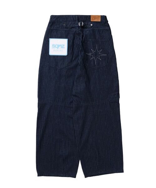 SEQUENZ(シークエンズ)の「※WEB限定 / セットアップ対応 / タックワイドデニムパンツ / sqnz tucked denim pants(その他パンツ・メンズ・ネイビー/ブラック系その他・LARGE/MEDIUM/SMALL)」の13枚目の写真