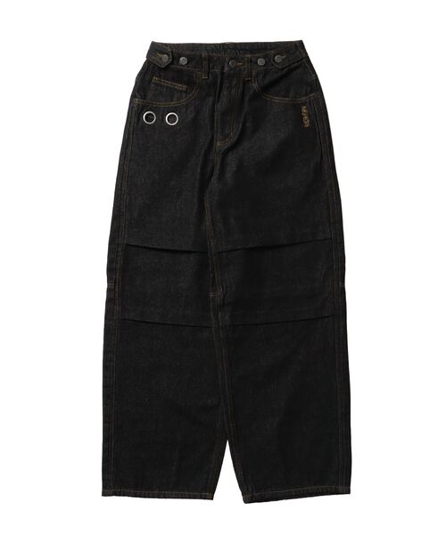 SEQUENZ(シークエンズ)の「※WEB限定 / セットアップ対応 / タックワイドデニムパンツ / sqnz tucked denim pants(その他パンツ・メンズ・ネイビー/ブラック系その他・LARGE/MEDIUM/SMALL)」の20枚目の写真