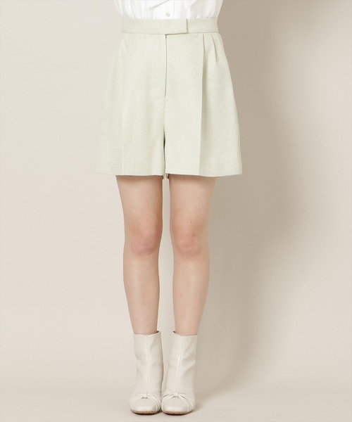 WILLSELECTION(ウィルセレクション)の「【セットアップ対応】ツイードタックショートパンツ(その他パンツ・レディース・オフホワイト/ミント/イエロー・FREE)」の8枚目の写真