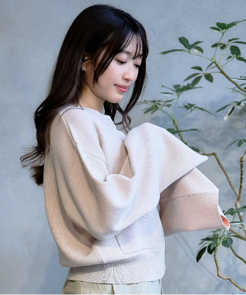 DAESE TOKYO（デセトウキョウ）の「『DAESE TOKYO/デセトウキョウ』レーヨンポリダブルフェイスカーディガン（カーディガン/ボレロ・レディース・チャコールグレー/グレー・FREE）」の9枚目の写真