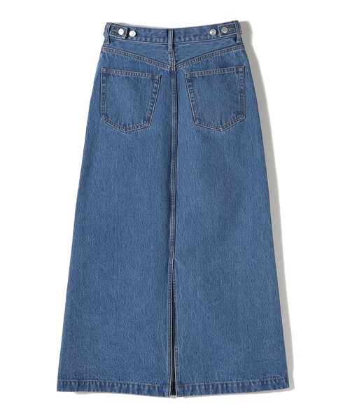 SHIPS（シップス）の「NINE CASE:〈洗濯機可能〉デニム スカート（デニムスカート・レディース・ブルー/ホワイト・MEDIUM/SMALL）」の7枚目の写真