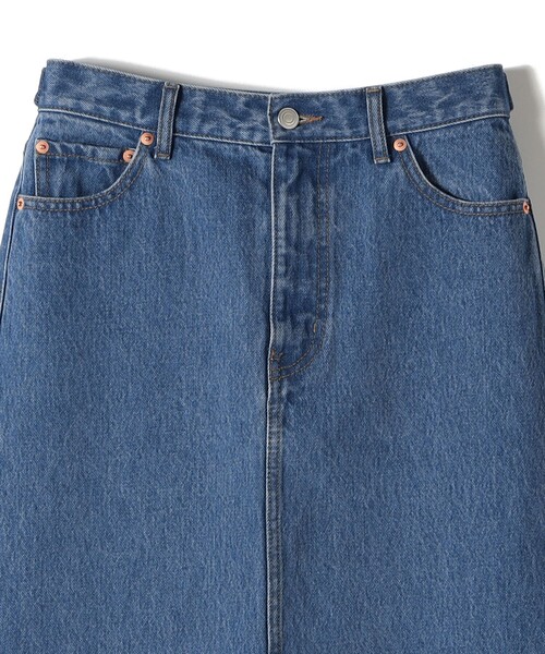 SHIPS（シップス）の「NINE CASE:〈洗濯機可能〉デニム スカート（デニムスカート・レディース・ブルー/ホワイト・MEDIUM/SMALL）」の8枚目の写真