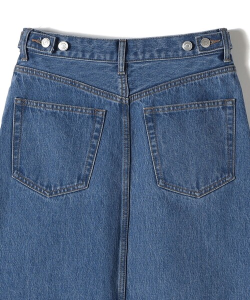 SHIPS（シップス）の「NINE CASE:〈洗濯機可能〉デニム スカート（デニムスカート・レディース・ブルー/ホワイト・MEDIUM/SMALL）」の13枚目の写真