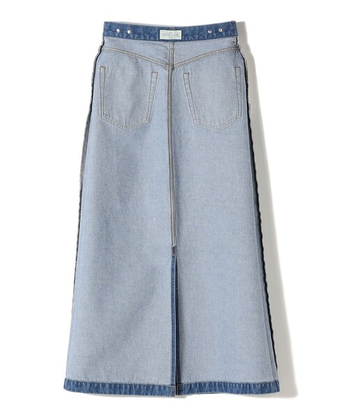 SHIPS（シップス）の「NINE CASE:〈洗濯機可能〉デニム スカート（デニムスカート・レディース・ブルー/ホワイト・MEDIUM/SMALL）」の14枚目の写真