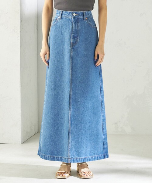 SHIPS（シップス）の「NINE CASE:〈洗濯機可能〉デニム スカート（デニムスカート・レディース・ブルー/ホワイト・MEDIUM/SMALL）」の17枚目の写真